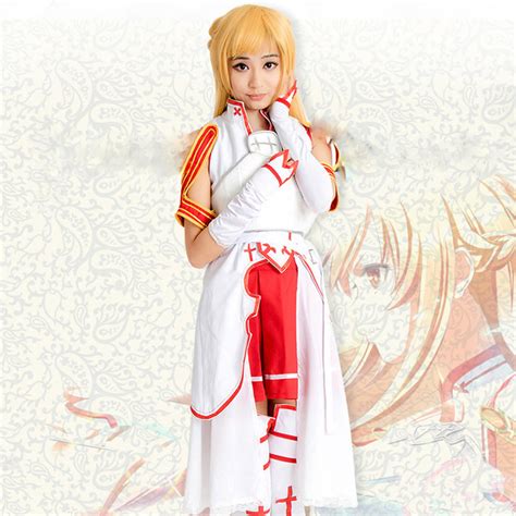 Cosplayandware 17 Anime Sword Art Cosplay Yuki Akira Asuna Costume
