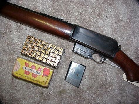 Winchester Pre 64 Win 1907 Rifle 100 Rds Ammo And Extra Mag 351 Sl