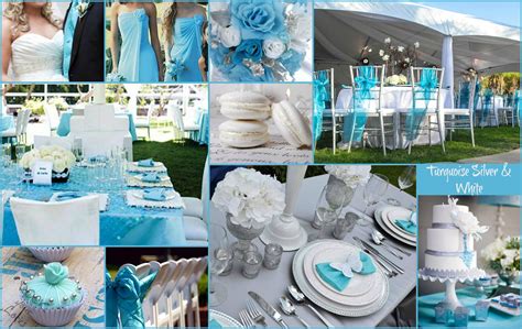 20 Romantic Teal And Silver Wedding Centerpieces