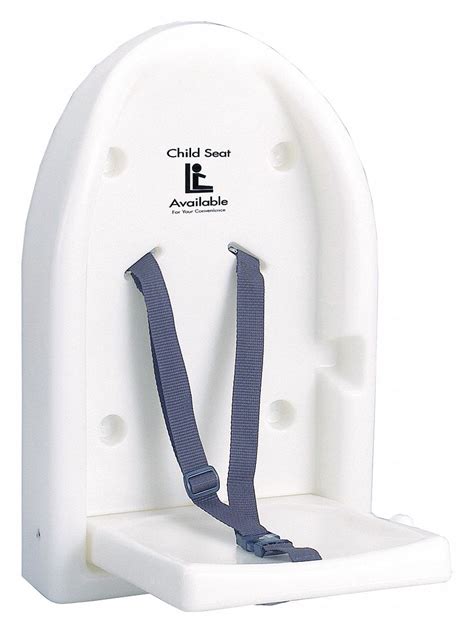 Hospeco Baby Wall Seat Vertical Flush Mount Plastic 1mdu867018