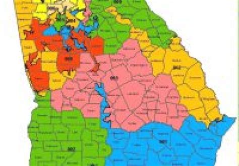 Georgia State Senate District Map Printable Map