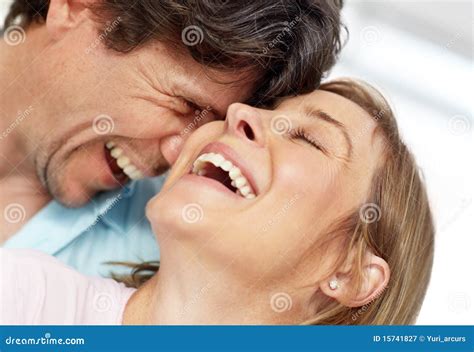 Closeup Of An Excited Mature Couple Having Stock Image Image Of Husband Looking 15741827