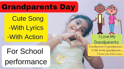 Action Song For Grandparents On Grandparents Day For Kids With