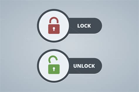 Lock And Unlock Illustration ~ Illustrations On Creative Market