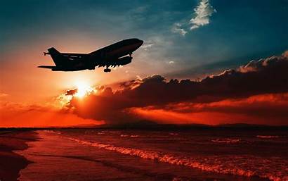 Aesthetic Wallpapers Plane Sunset Airplane