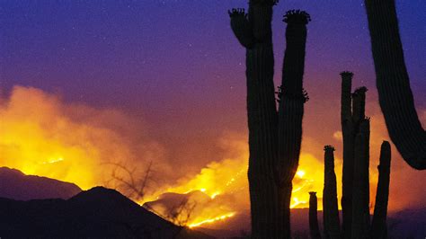 Bush Fire 3 Others Rage In Triple Digit Temperatures In Arizona