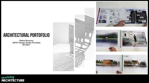 My Architectural Portfolio 1st Semester Architecture Youtube