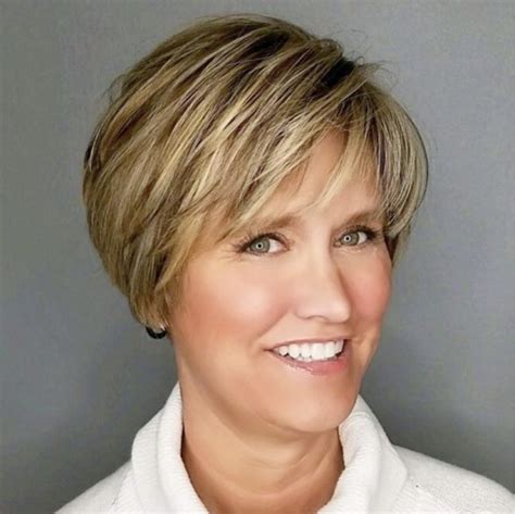 Short Hairstyles For Round Faces Over 50 Rockwellhairstyles