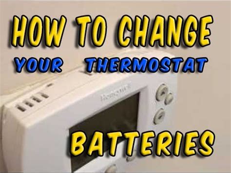 Installing the honeywell th8321wf1001 thermostat. how to change batteries in a thermostat - YouTube