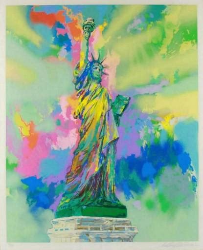 Leroy Neiman Statue Of Liberty Serigraph Signed And Numbered 0219