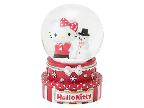 Hello Kitty Christmas Snow Globe Snowdome Snowman Sanrio Hello Kitty