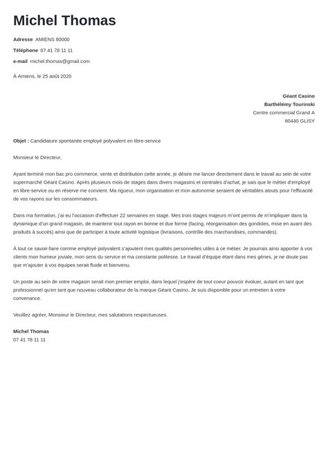 Exemple De Lettre De Motivation Pour Un Premier Emploi Ijanve