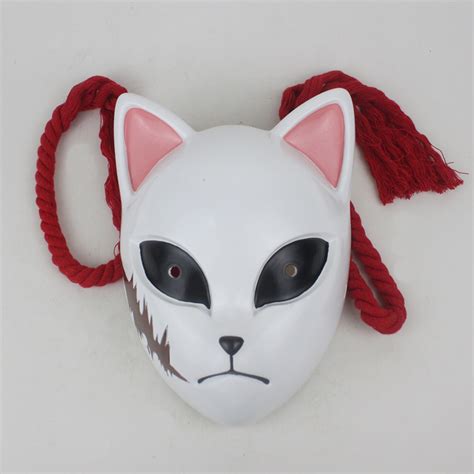Demon Slayer Kimetsu No Yaiba Mask Cosplay Costumes Props Fox Latex