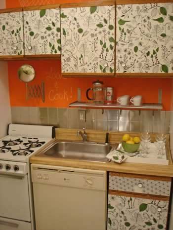 Using a paint color that matches your kitchen decor, and the fabric you picked out, paint the cabinets and let them dry completely. decoupage fabric on cabinets cover in sealer | Outdoor ...