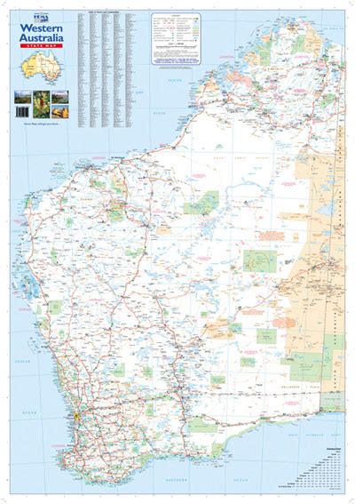Western Australia Map Hema Laminated Maps Books And Travel Guides