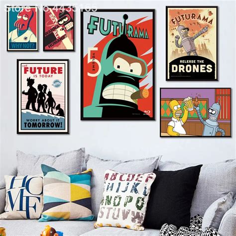Posters And Prints Futurama Season Poster Wall Picture For Living Room Decoration Art Canvas