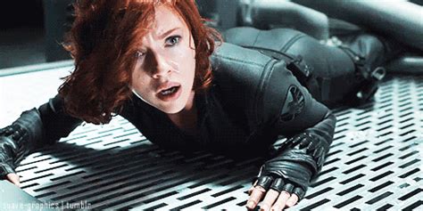 Scarlett Johansson Black Widow Hot Gif