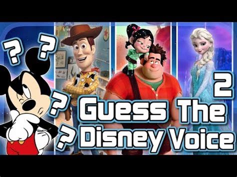 Guess from which movie are they. GUESS THE DISNEY VOICE 2!!! - Disney/Pixars GREATEST ...