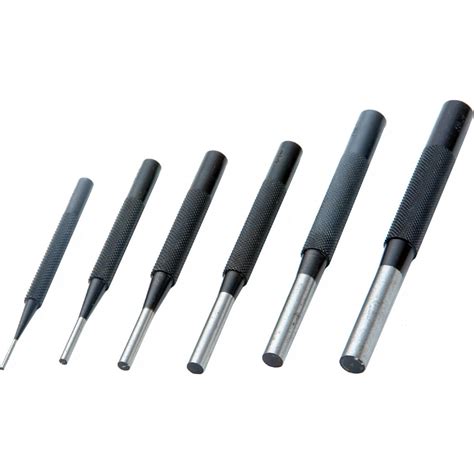 Priory 6 Piece Parallel Pin Punch Set Pin Punches