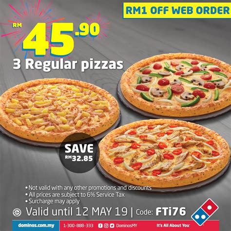 Domino's pizza vip express march 2021 promotion garlic twisty bread @ rm2 (valid until 31 march 2021). Domino's Pizza Coupon April / May 2019 - Coupon Malaysia ...