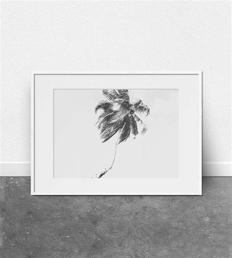 Minimalist Print Palm Tree Art Printable Art Tropical Etsy Palm