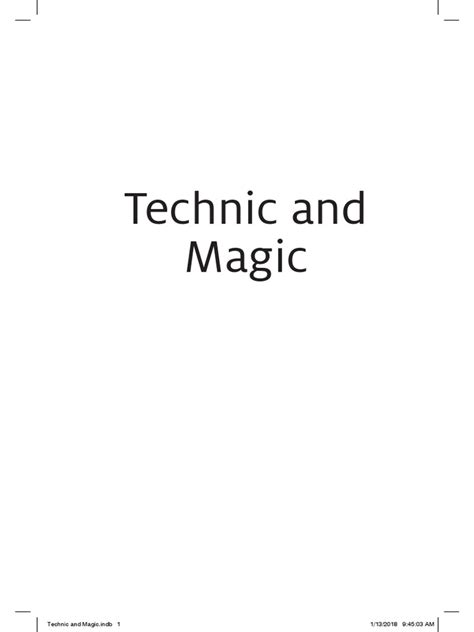 Final Proof Technic And Magic Pdf Metaphysics Reality