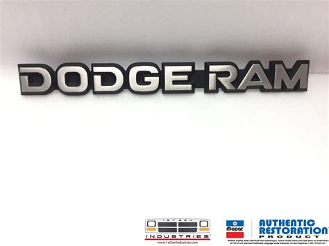 1981 1990 Dodge Ram Tailgate Emblem 1st Gen Industries