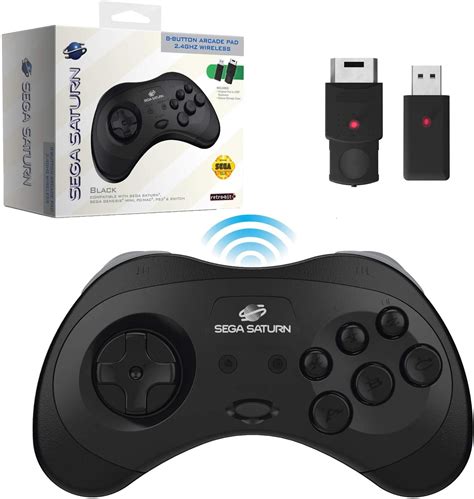 Buy Retro Bit Official Sega Saturn 24 Ghz Wireless Controller 8 Button