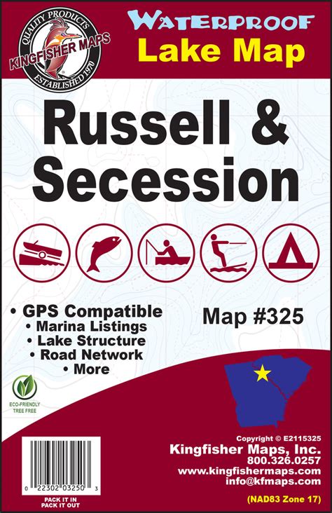 Russellsecession Lake Map By Kingfisher Maps Inc