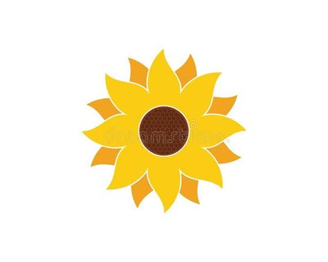 Sunflower Logo Template Vector Icon Sunflower Logo Template Vector