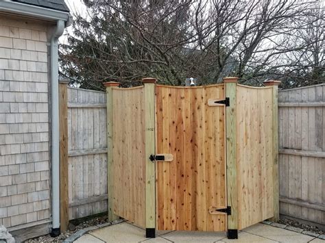 Cape Cod Shower Enclosures Bennett Fence And Arbor On Cape Cod