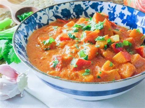 K Rbis Curry Mit Kokosmilch Und Jungzwiebeln Genussfreudig