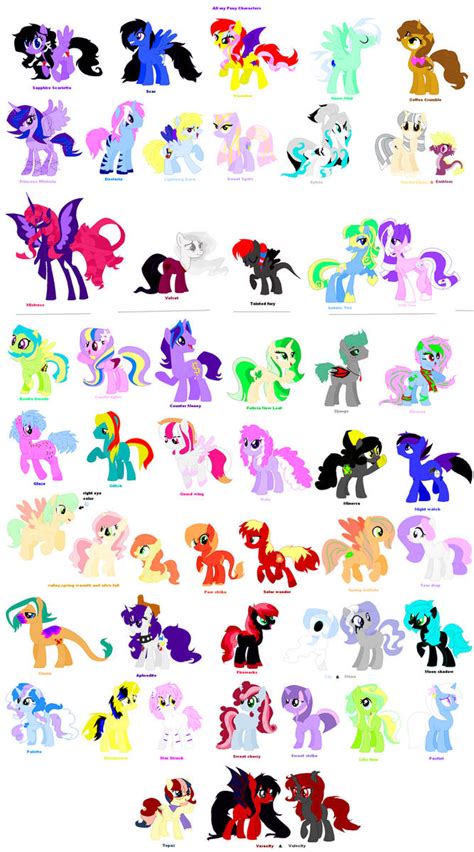 All My Pony Characters Closed For Breed By Sapphirescarletta On