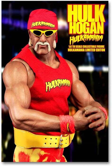 Wrestling Legend Wall Poster Hulk Hogan Hulkamania Hd Quality