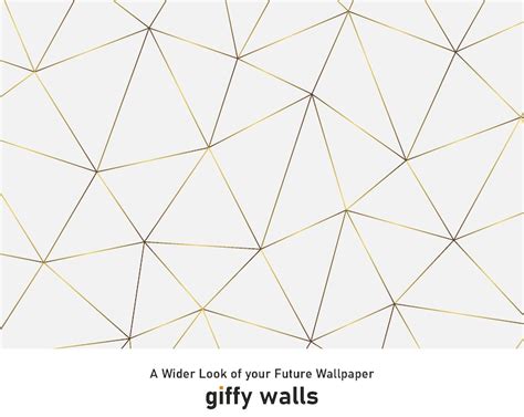 Gold Geometric Wallpaper Gold Strip Mural Peel And Stick Etsy Ireland