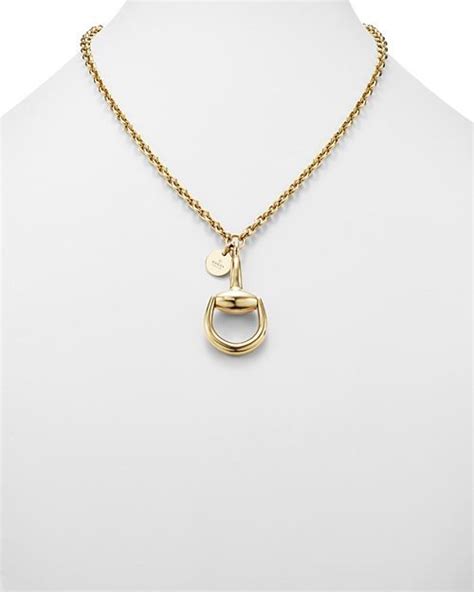 Gucci 18k Yellow Gold Horsebit Necklace 169 Jewelry And Accessories