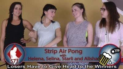 Lost Bets Videos Strip Air Pong With Helena And Selina Vs Starli And