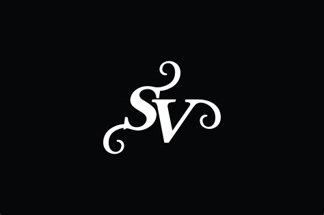 Monogram Sv Logo V2 Gráfico Por Greenlines Studios · Creative Fabrica