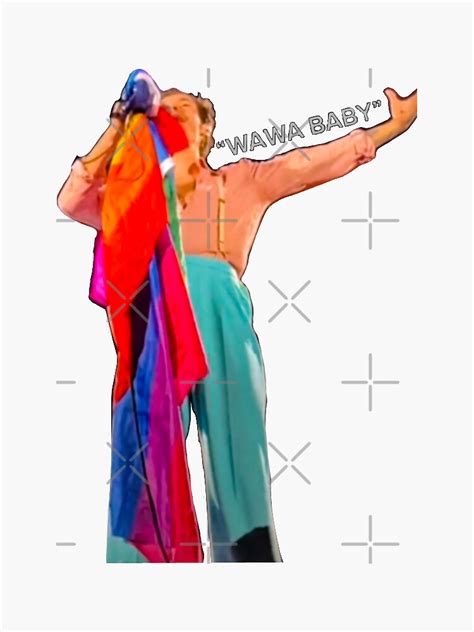 Harry Styles Wawa Baby Sticker For Sale By Buzzandclink Redbubble