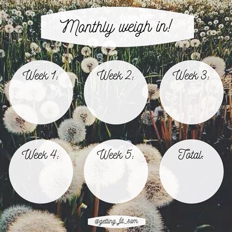 Pin On Square Yearly Weight Loss Template Instagram
