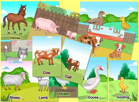 Farm Animal Mom And Baby Matching Game Buylapbook