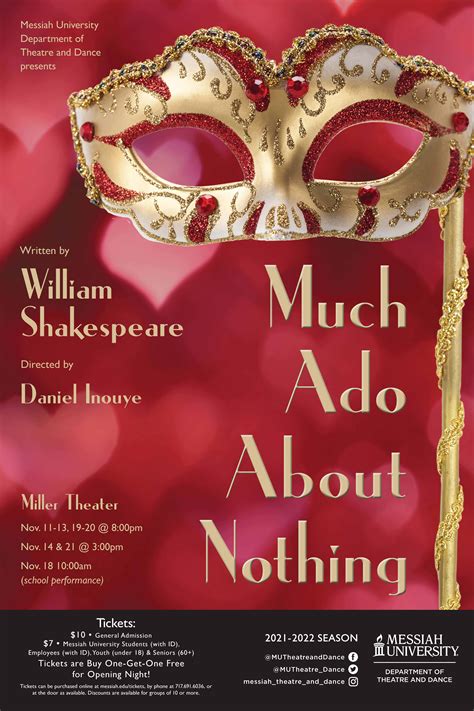 Much Ado About Nothing Nov 11 14 19 21 Messiah University