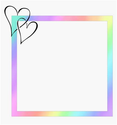 Transparent Pastel Rainbow Clipart Pastel Rainbow Pastel Frame Hd