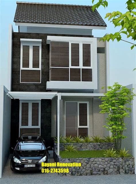 Denah & desain rumah minimalis 3 kamar. Plan Rumah Semi - D | Model Rumah 2 Lantai | Bayani Home ...