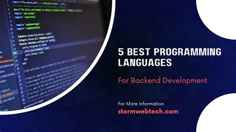 5 Best Programming Languages For Backend Development 2023