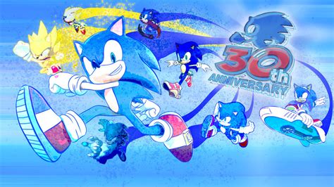 Sonic 30th Anniversary Wallpaper By Cosmicblaster97 On Deviantart