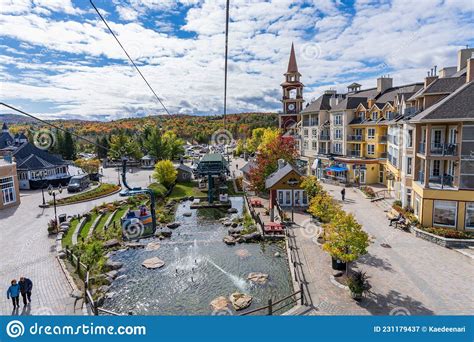 Sightseeing By Cable Car At Mont Tremblant Resort In Autumn Editorial Photography Image Of