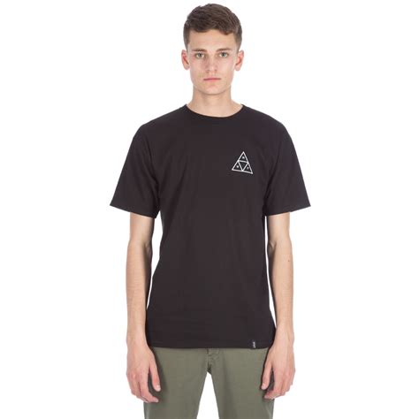 Huf Triple Triangle T Shirt Black Consortium