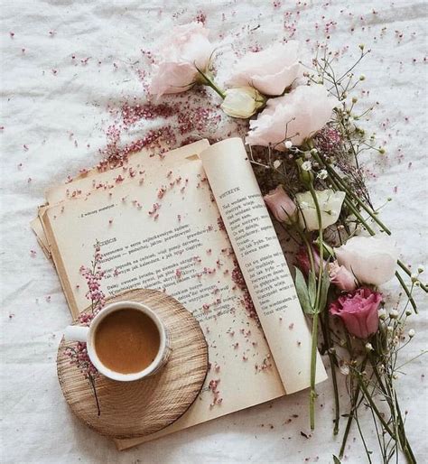 Image De Book Coffee And Flowers Coffee And Books Tea And Books