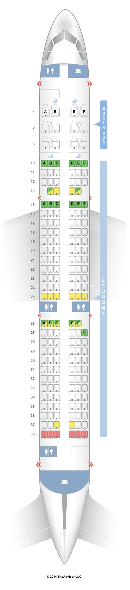Seatguru Seat Map Asiana Airbus A321 200 321 V2